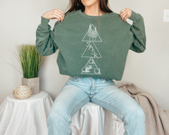 Geometric Saskatchewan Premium Unisex Sweatshirt | Saskatchewan Clothing-4