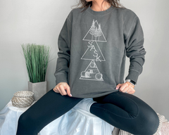 Geometric Saskatchewan Premium Unisex Sweatshirt | Saskatchewan Clothing-1