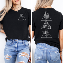 Geometric Saskatchewan Unisex T-shirt | Saskatchewan Clothing-1