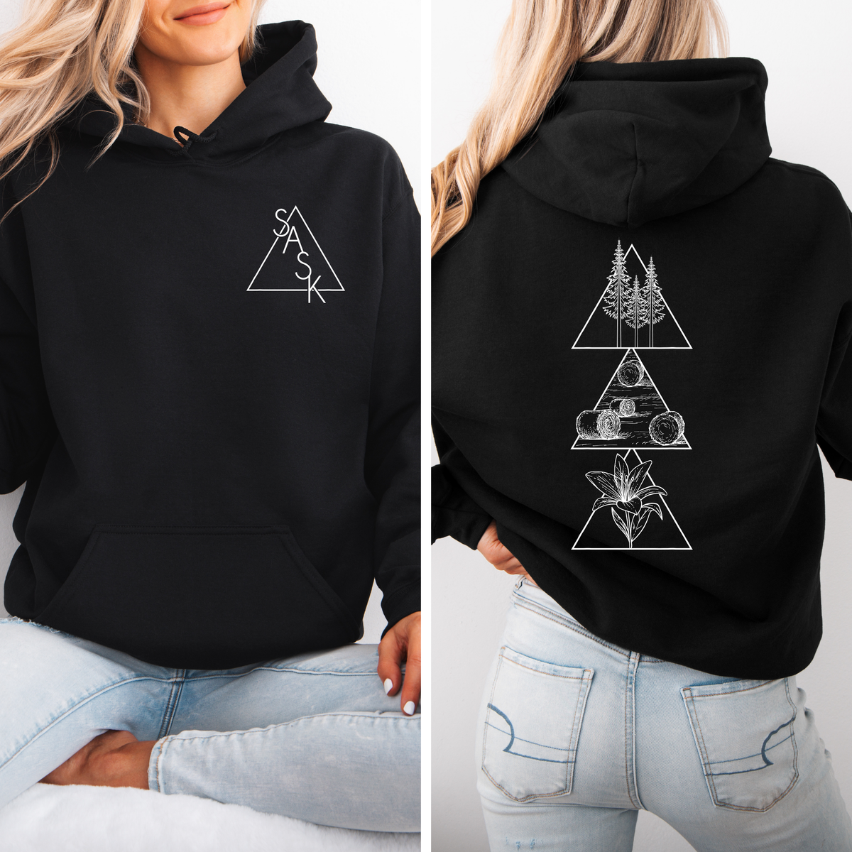 Geometric Saskatchewan Hoodie | Sask Apparel-3