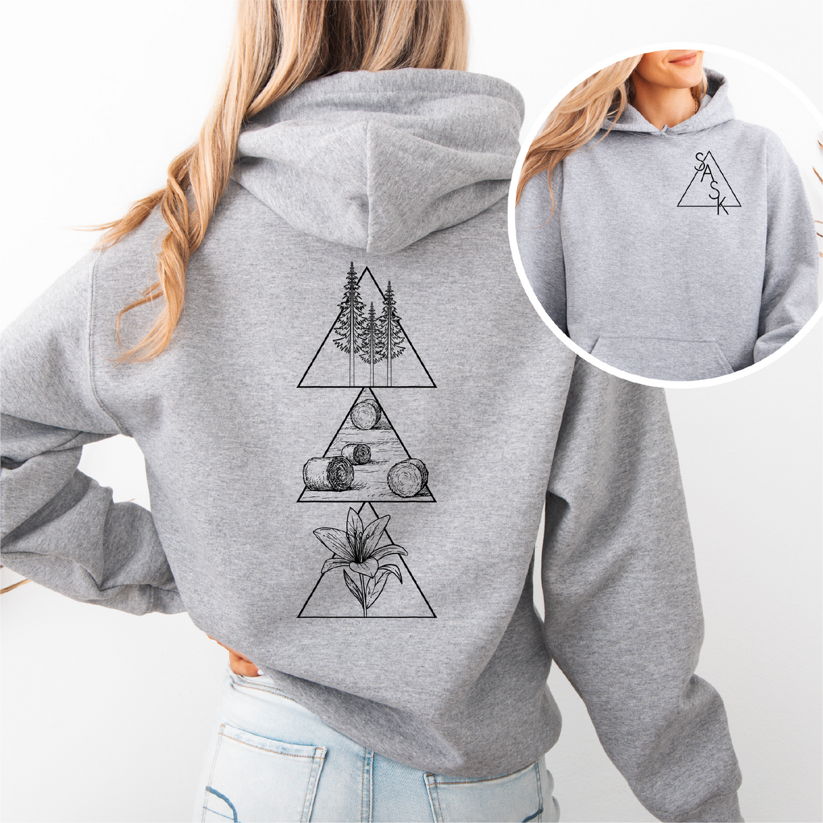 Geometric Saskatchewan Hoodie | Sask Apparel-2