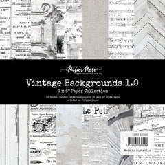 Fonds d'écran vintage 1.0 Collection de papiers 6x6 32382-1