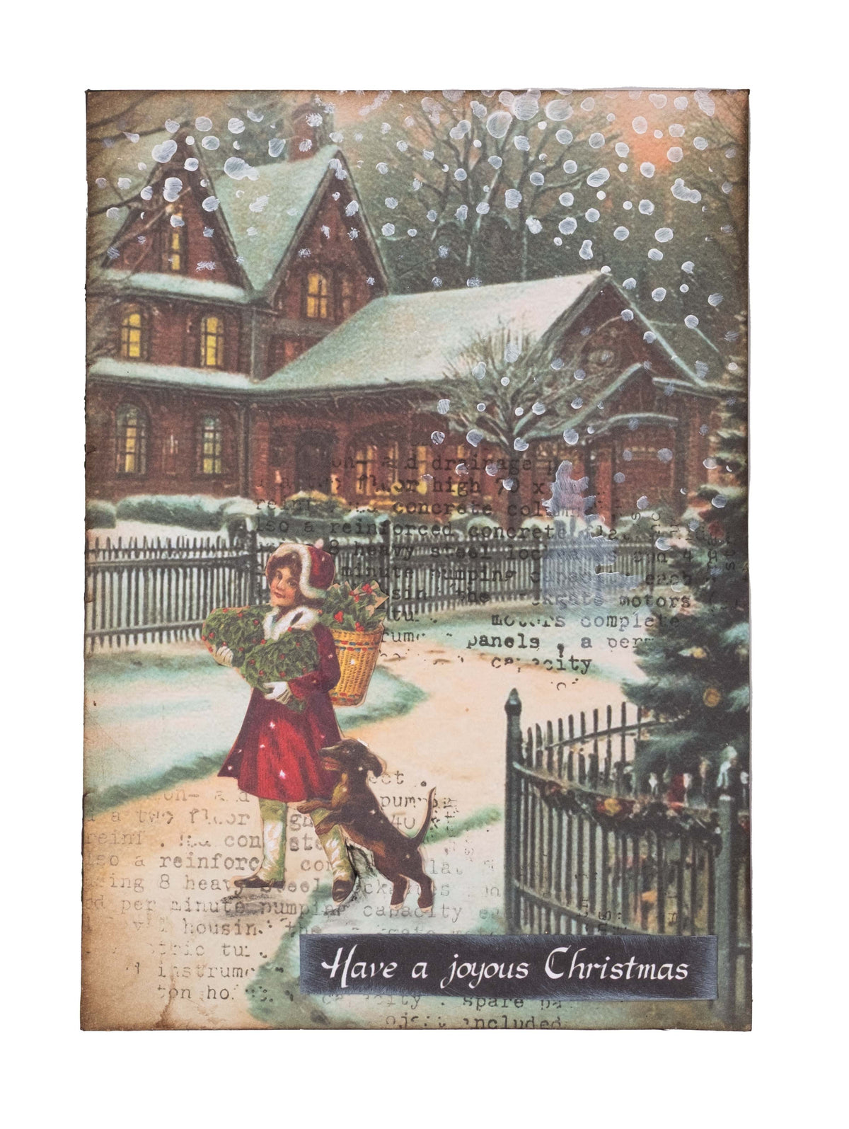 SL Collage Paper Pad Vintage Christmas Essentials 24 Sheets-3