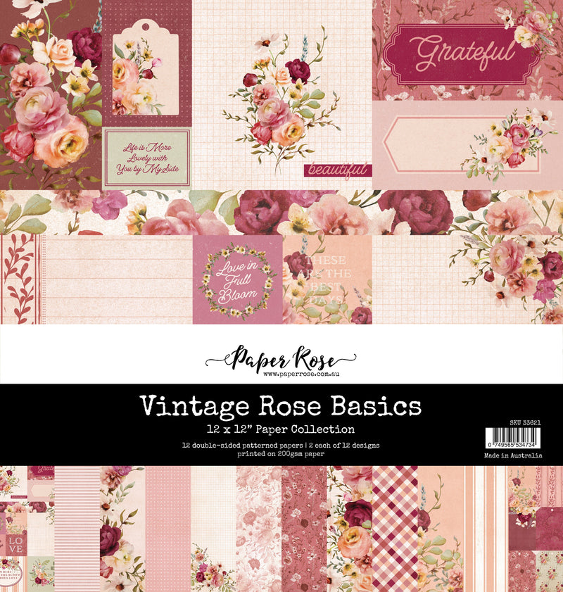 Vintage Rose Basics 12 x 12 Collection 33621-1