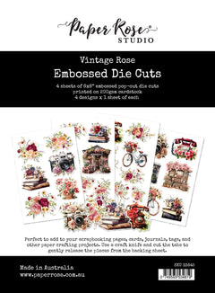 Vintage Rose Embossed Die Cuts 33645-1