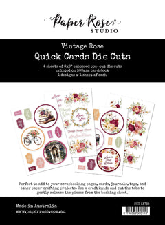 Vintage Rose Quick Cards Die Cuts 33735-1