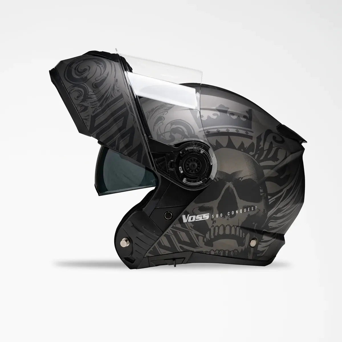 Voss 580 Conquest Apocalypse Modular Matte Motorcycle Helmet-4