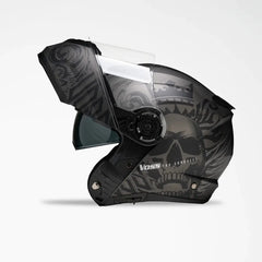 Voss 580 Conquest Apocalypse Modular Matte Motorcycle Helmet-4