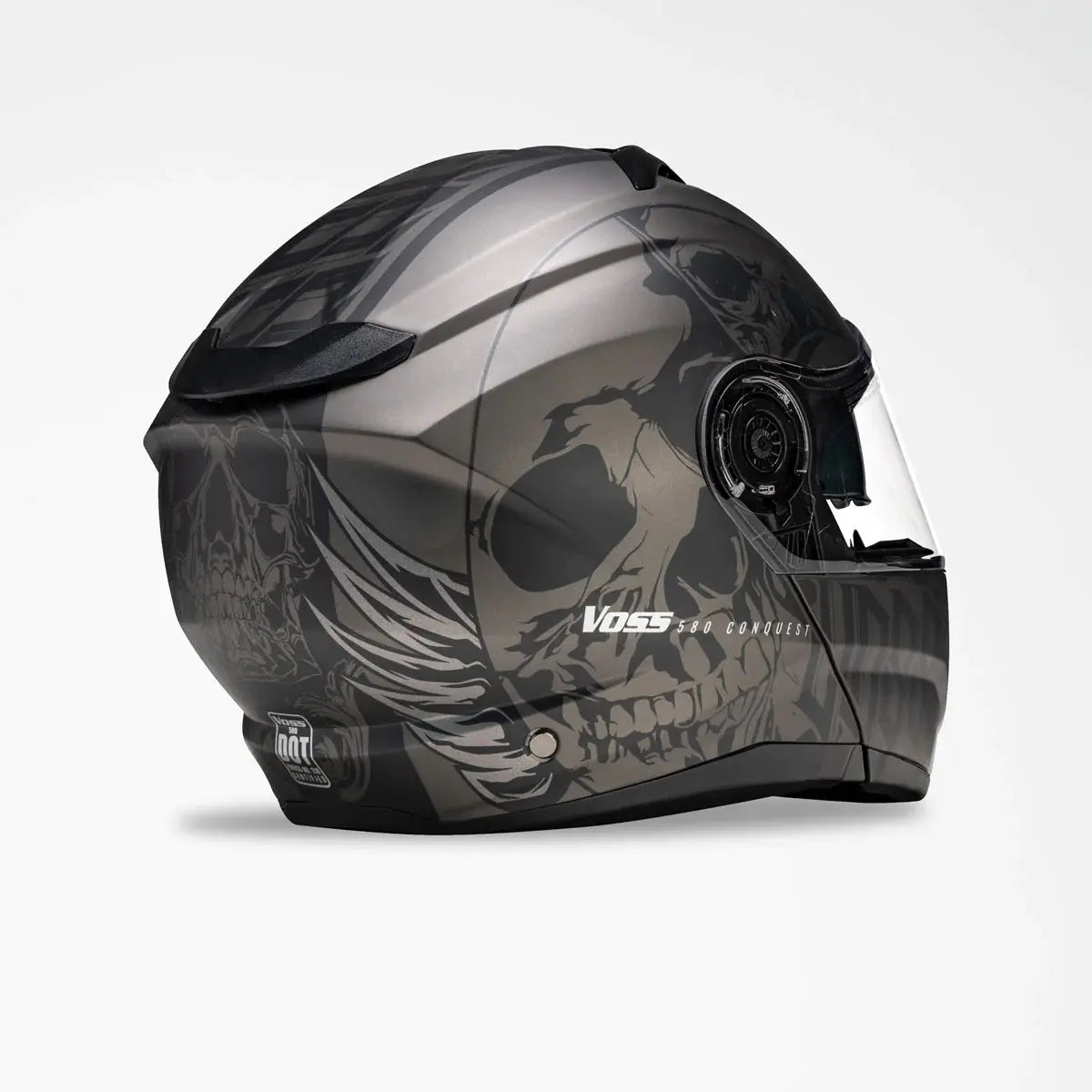 Voss 580 Conquest Apocalypse Modular Matte Motorcycle Helmet-3