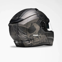 Voss 580 Conquest Apocalypse Modular Matte Motorcycle Helmet-3