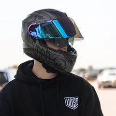Voss 580 Conquest Apocalypse Modular Matte Motorcycle Helmet-5