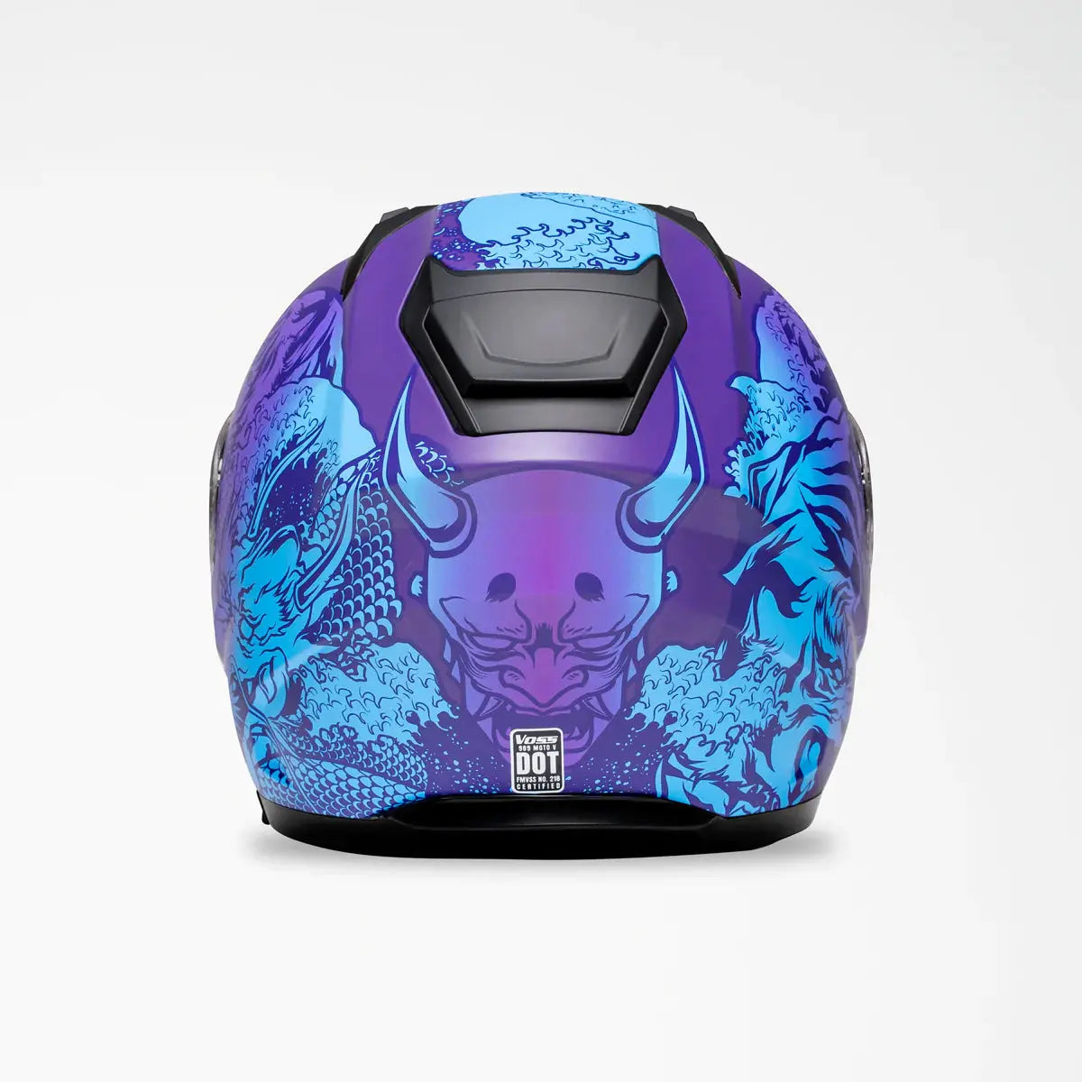 Voss 989 Moto-V Rei Full Face Matte Motorcycle Helmet-2