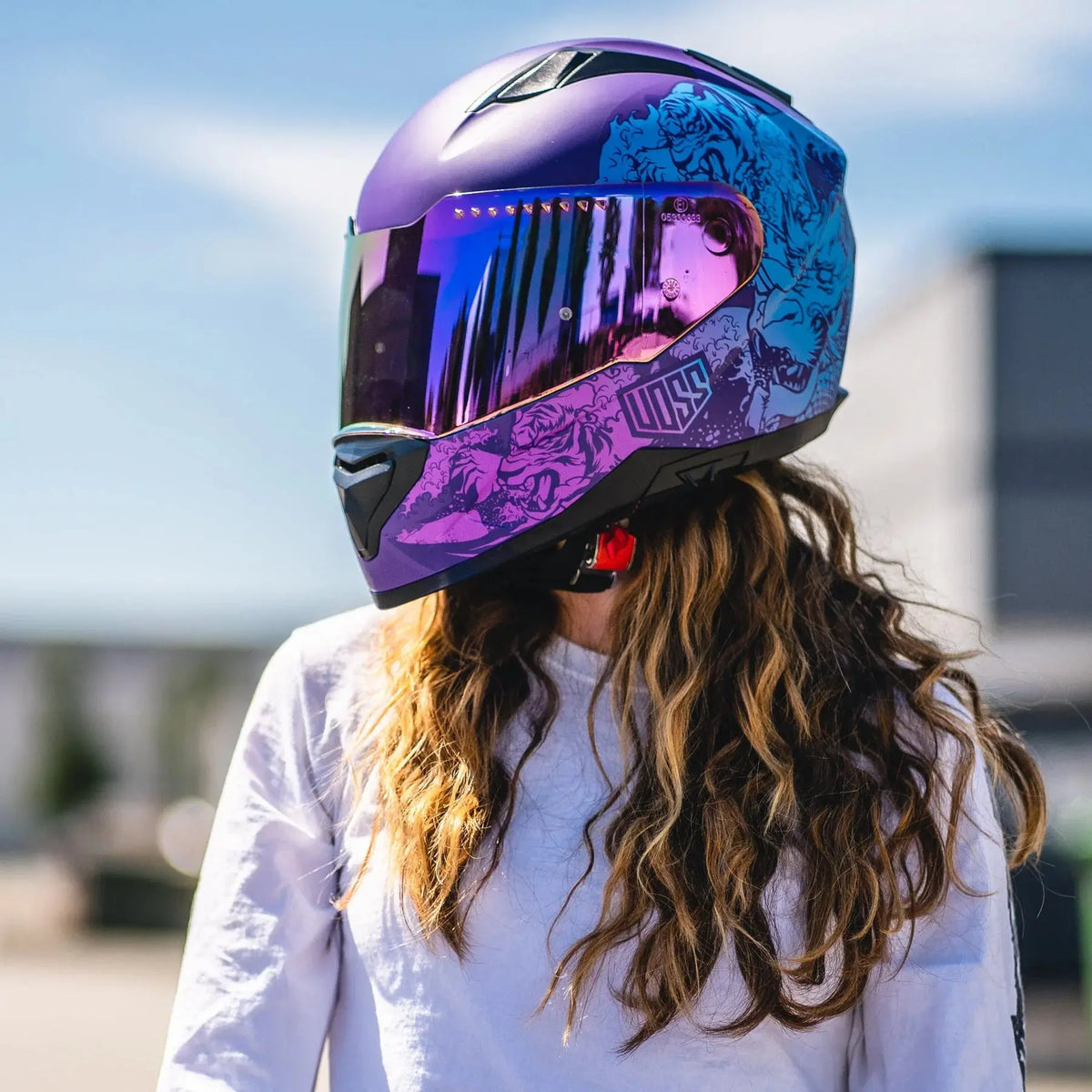 Voss 989 Moto-V Rei Full Face Matte Motorcycle Helmet-4