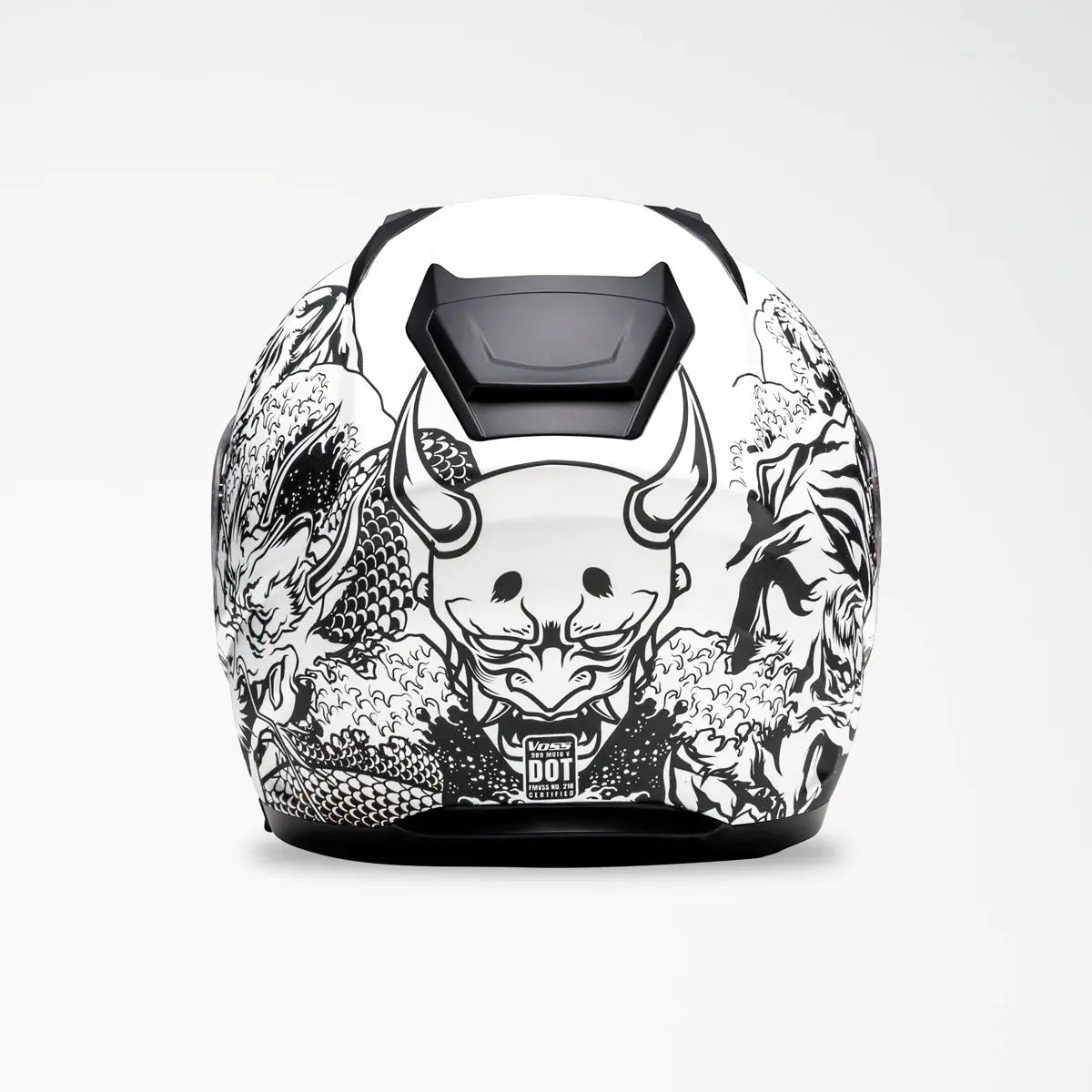 Voss 989 Moto-V Rei Full Face Matte Motorcycle Helmet-11