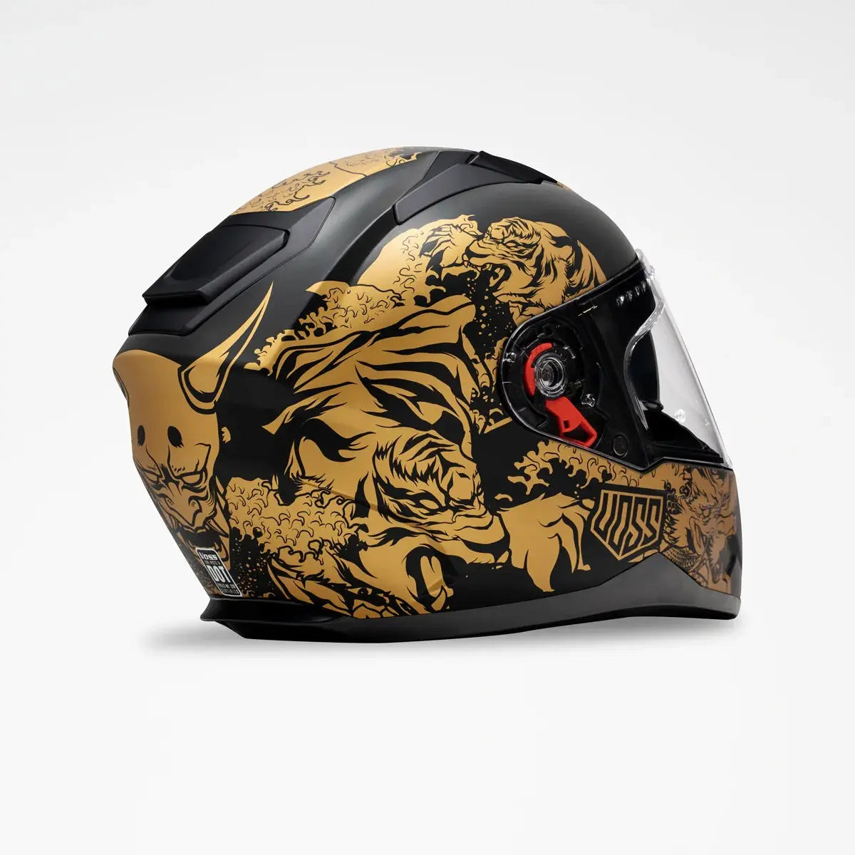 Voss 989 Moto-V Rei Full Face Matte Motorcycle Helmet-8