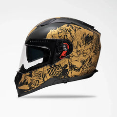 Voss 989 Moto-V Rei Full Face Matte Motorcycle Helmet-6