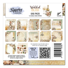 3Quarter Designs Wedded Bliss 6x6 Paper Pack-1