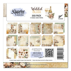 3Quarter Designs Wedded Bliss 8x8 Paper Pack-1