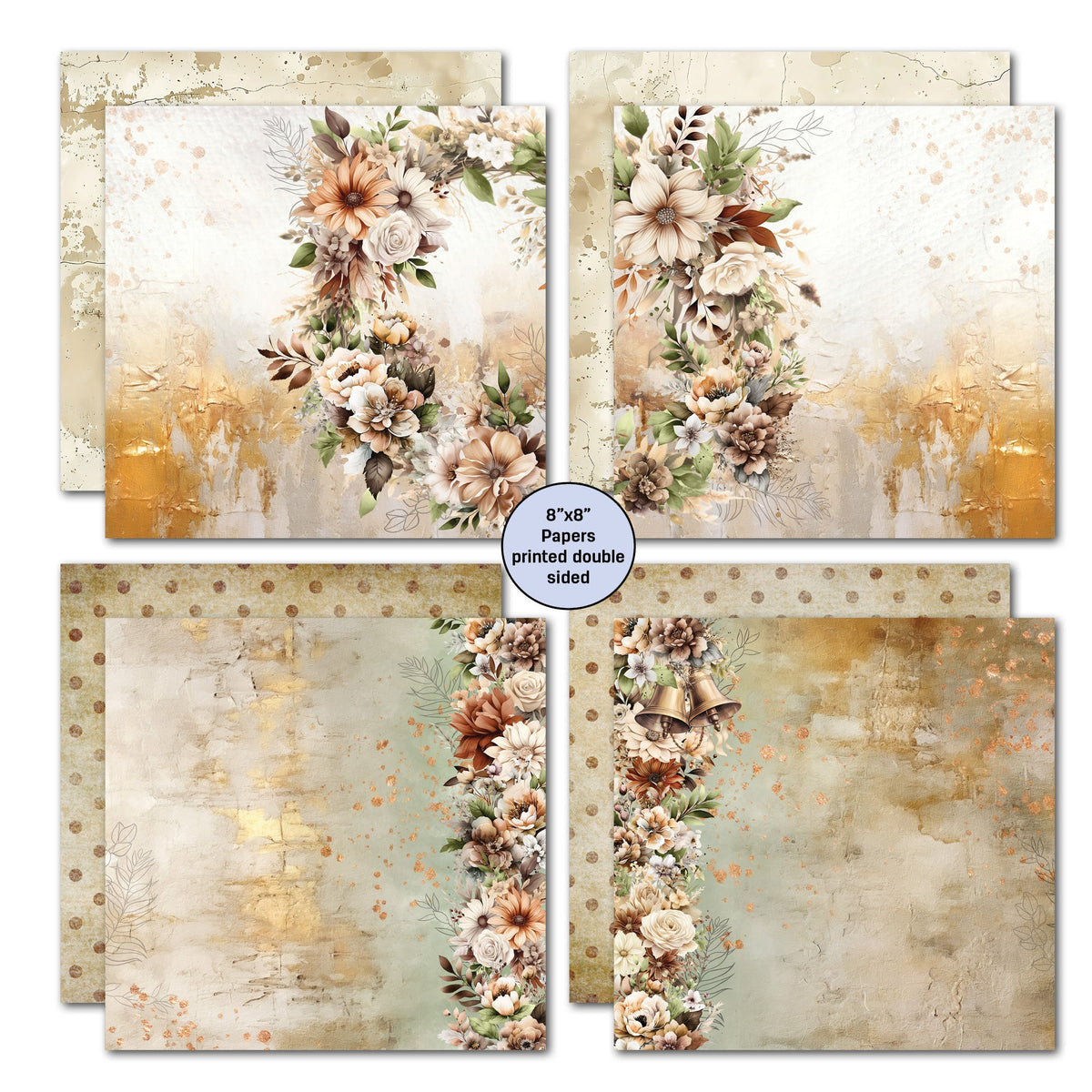 3Quarter Designs Wedded Bliss 8x8 Paper Pack-2