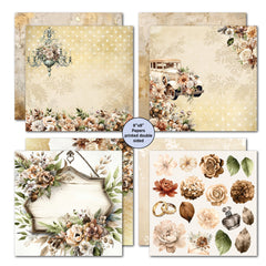 3Quarter Designs Wedded Bliss 8x8 Paper Pack-4
