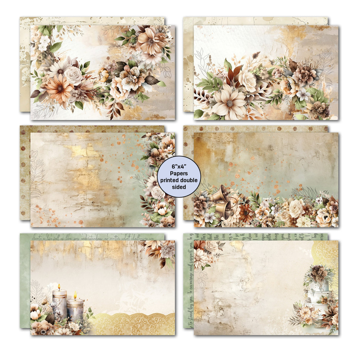 3Quarter Designs Wedded Bliss 6x4 Card Pack-3