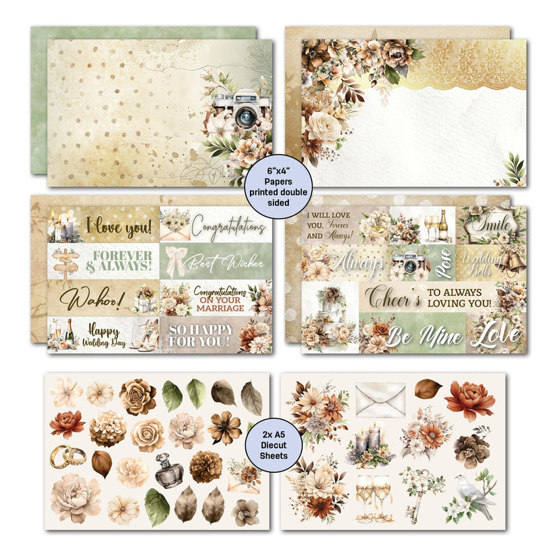 3Quarter Designs Wedded Bliss 6x4 Card Pack-5