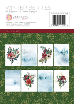 The Paper Tree Winter Berries A6 Topper Pad-2