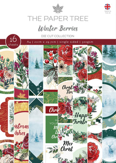 The Paper Tree Winter Berries A4 Die Cut sheets-1
