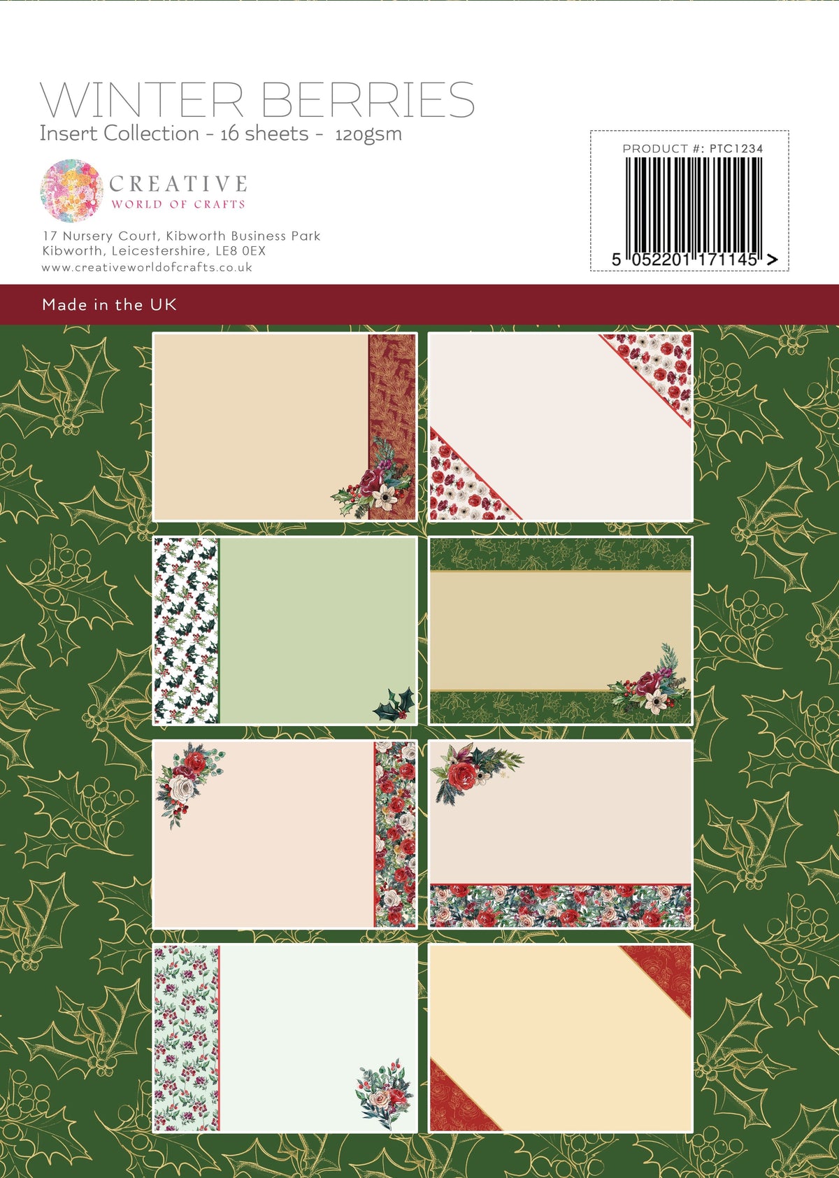 The Paper Tree Winter Berries A4 Insert Collection-2