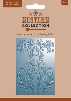 Western Collection 4”x6” 3D Embossing Folder - Cowboy Shirt -1