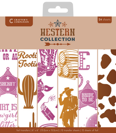 Western Collection 6”x6” Foil Transfers-1
