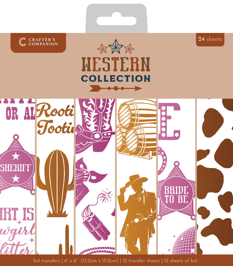 Western Collection 6”x6” Foil Transfers-1