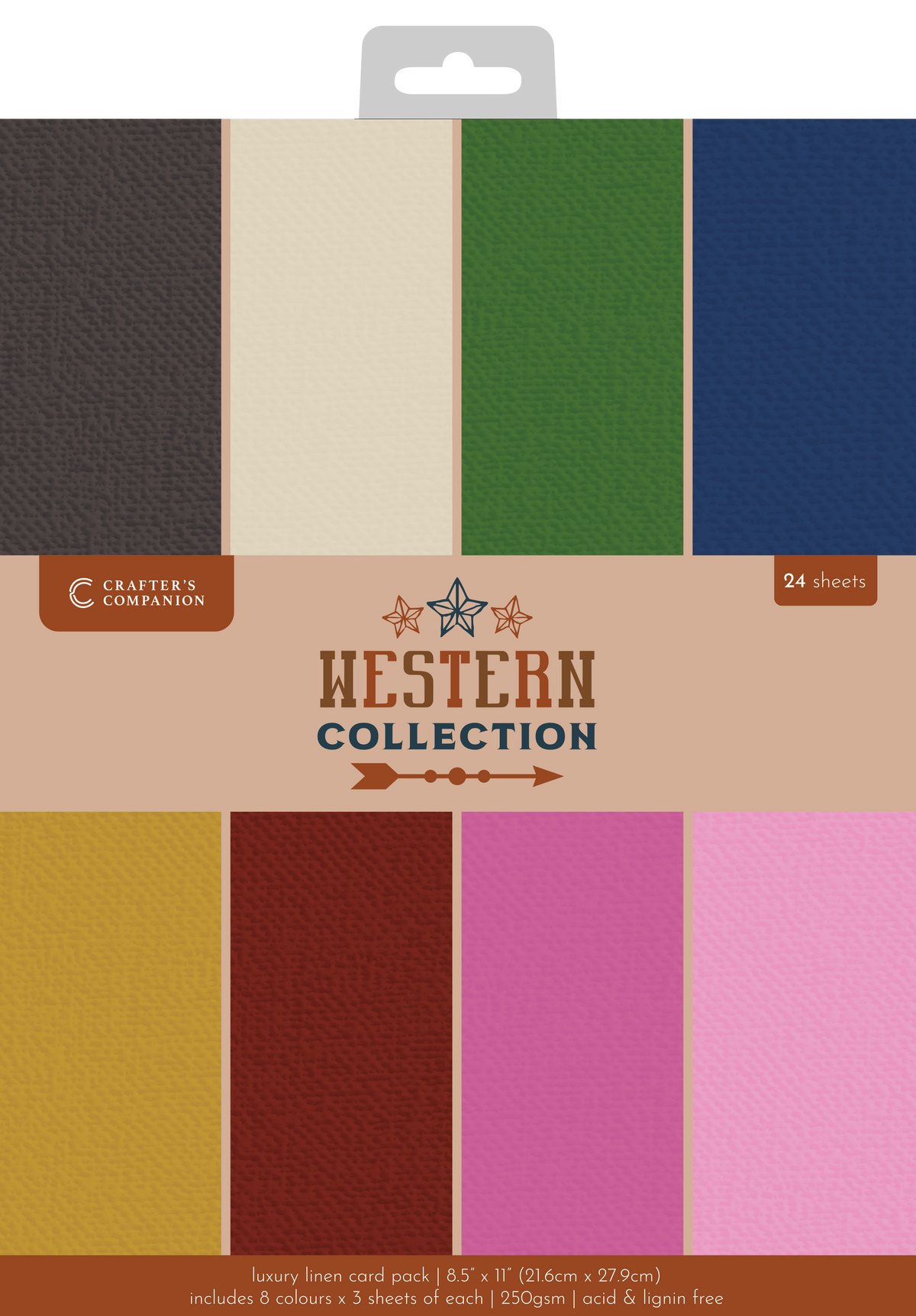 Western Collection Luxury Linen Card - 8.5”x11”-1