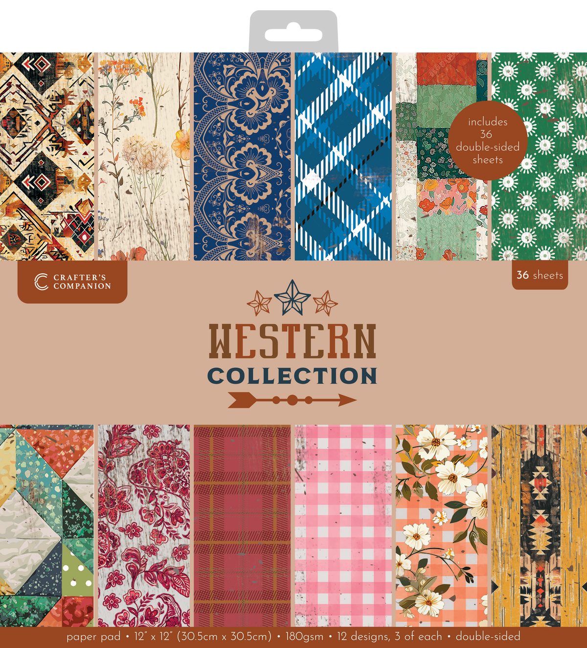 Western Collection 12”x12” Paper Pad -1