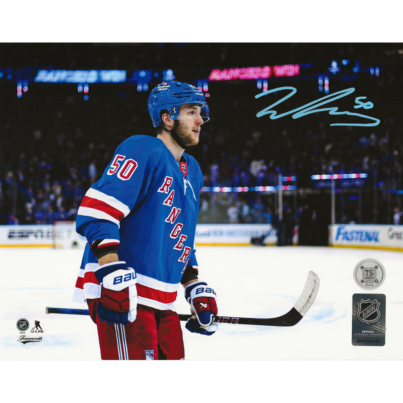 Will Cuylle Autographed New York Rangers 8x10 Photo-1