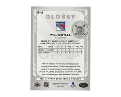 Will Cuylle Autographed 2023-24 O-Pee Chee Glossy Rookie R-48 Hockey Card-2