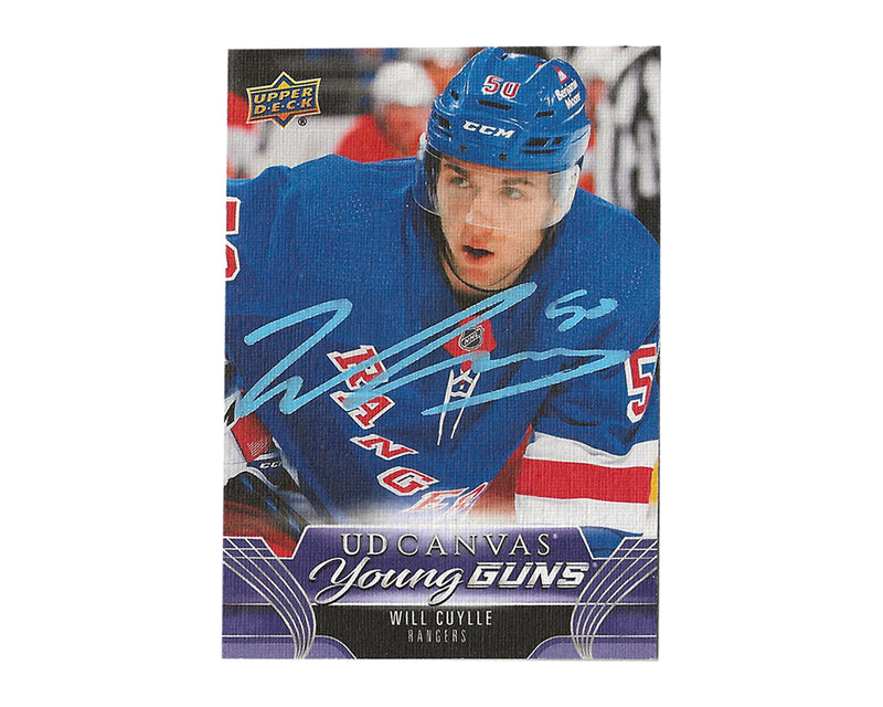 Will Cuylle Autographed 2023-24 Upper Deck Series 1 Young Guns Canvas #C93 Hockey Card-1