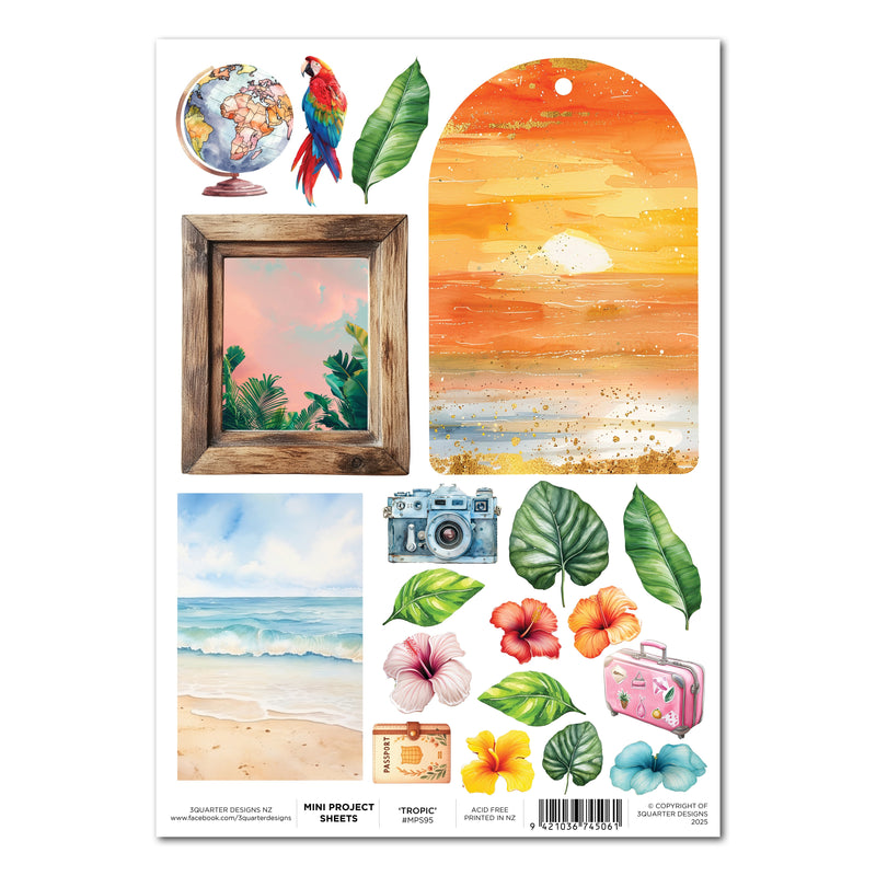 3Quarter Designs Tropic Excursion - Mini Project Sheet-1