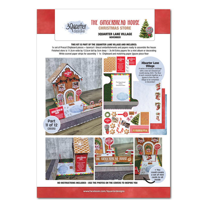 3Quarter Designs Lane Village - The Gingerbread House Christmas Store-1