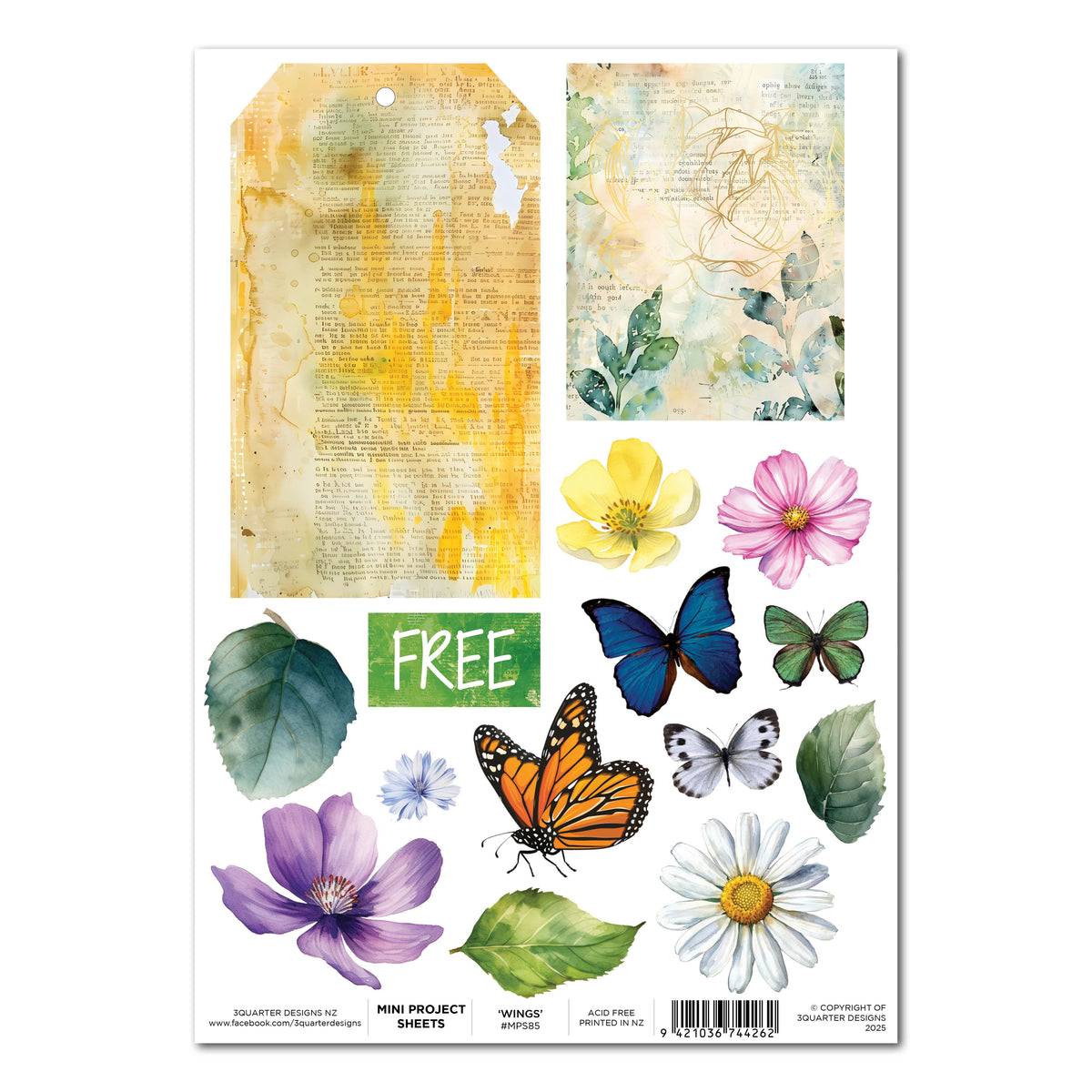 3Quarter Designs Fluttering Wings - Fiche Mini Projet-1