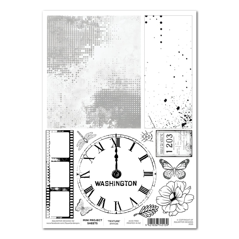 3Quarter Designs Oh Texture - Mini Project Sheet-1