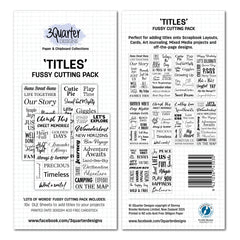 3Quarter Designs Fussy Cutting - Titles-1