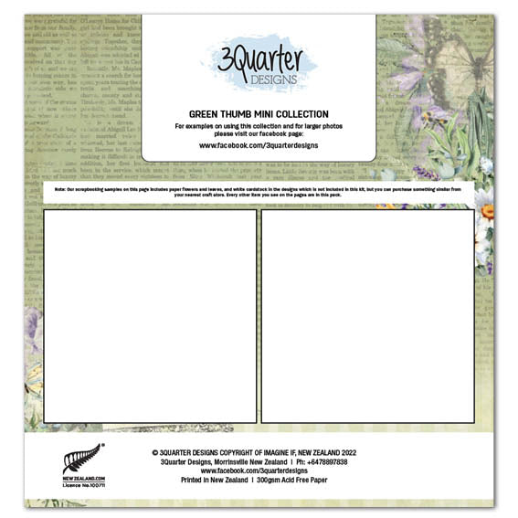 Collection Mini Scrapbook Green Thumb 12x12 de 3Quarter Designs-2
