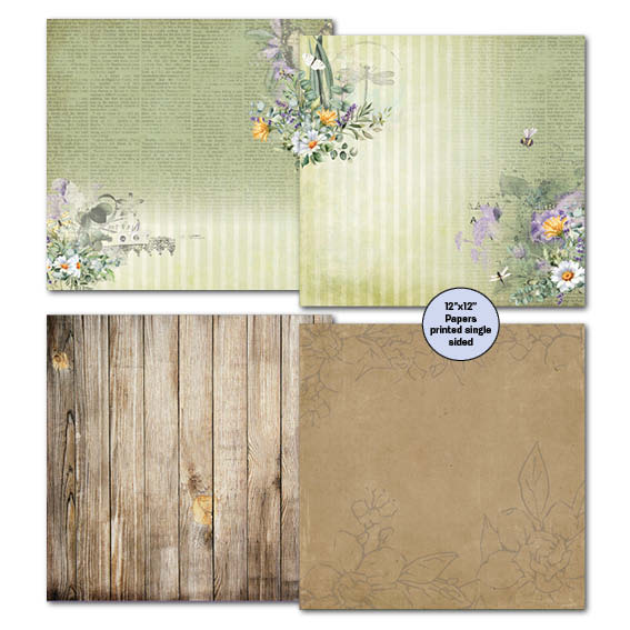 Collection Mini Scrapbook Green Thumb 12x12 de 3Quarter Designs-3