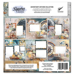 3Quarter Designs Adventures Return 12x12 Design Paper & Diecuts Set-2