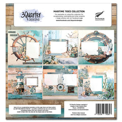Colección de álbumes de recortes Maritime Tides de 12x12 de 3Quarter Designs-2