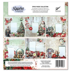 3Quarter Designs Xmas Magic 12x12 Design Paper & Diecuts Set-2