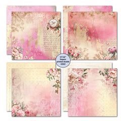 3Quarter Designs Blossoming Peonies 12x12 Design Paper & Diecuts Set-3