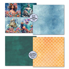 Colección de álbumes de recortes Poseidon's Kingdom de 12x12 de 3Quarter Designs-5