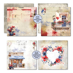 Colección de álbumes de recortes Love You 12x12 de 3Quarter Designs-5
